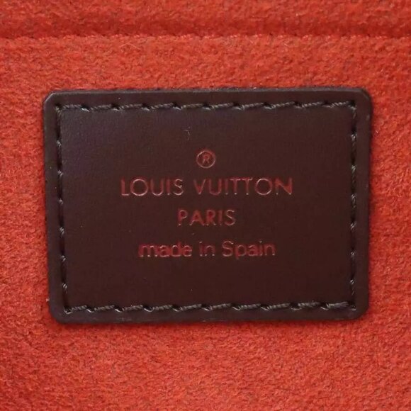 Auth LOUIS VUITTON Damier Sarria Mini Handbag Brown - Picture 4 of 13